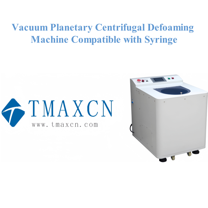 Machine antimousse centrifuge planétaire sous vide compatible avec la seringue